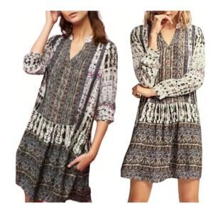 Anthropologie Multicolor Long Sleeve Dress